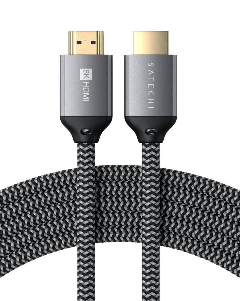 Кабель HDMI to 8K HDMI Satechi Ultra High Speed Cable Space Gray ST-8KHC2MM